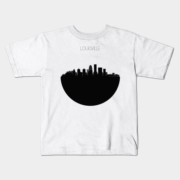 Louisville Skyline Kids T-Shirt by inspirowl